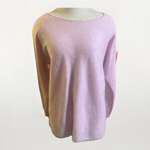 Charter Club Pure Cashmere Round Neck Sweater Chantilly Light Pink Medium *READ